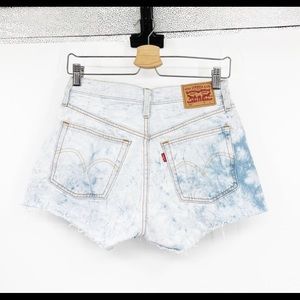 Levi’s 501 Acid Wash Button Fly Denim Shorts High Rise